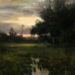 Dennis Sheehan, Early Evening Shadows, Oil on canvas, 40 x 30 inches