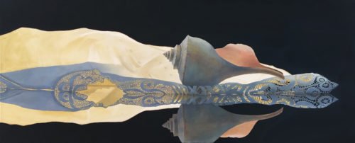 Greg Mort, Alberto, 2019, Oil on canvas, 44 x 107 inches