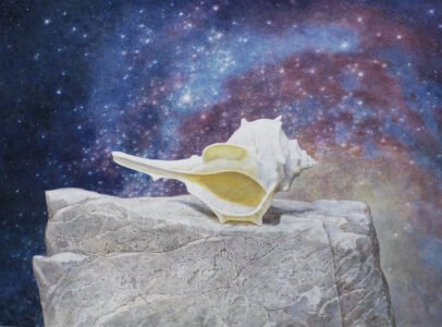 Greg Mort, Journey Work of the Stars, 2021, Watercolor on arches paper, 22 x 29 inches