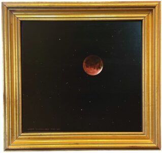 Greg Mort, Lunar Eclipse, 1982, Oil on panel, 9 1/2 x 10 1/2 inches
