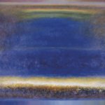 Murray Dessner, Receding Blues, 2004, acrylic on canvas, 70 x 83 inches