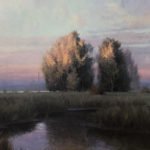 Michael Godfrey, The Morning Quiet, Oil on canvas, 24 x 48 inches