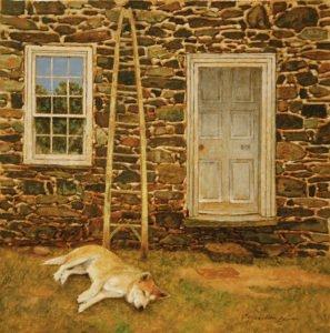 Peter Sculthorpe, Jack, 2020, Oil on panel, 8 x 8 inches