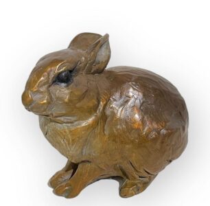Margery Torrey, Chill, Bronze, 4 ½ x 3 ½ x 6 ¼ inches