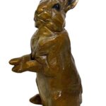 Margery Torrey, Curious Bunny, Bronze, 8 ½ x 4 ½ x 4 inches