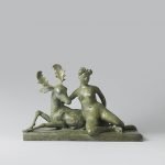 Olivia Musgrave, Diana and Actaeon, 2019, Bronze, 13 x 20 x 8 inches
