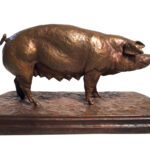 J. Clayton Bright, Sweet Pea, bronze, 11 x 5 ¾ x 4 ½ inches, edition of 15