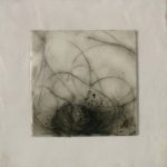 Betsy Eby, Small Tablet on Panel 10, Encaustic on Mounted Canvas 10 x 10 inches