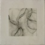 Betsy Eby, Small Tablet on Panel 6, Encaustic on Mounted Canvas 10 x 10 inches