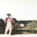 Andrew Wyeth, British General at Brandywine, 1944, Watercolor on paper laid down on board 14 3/4 x 20 1/8 inches