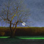 Greg Mort, After Moon, 2011, Oil on panel, 18 x 24 inches