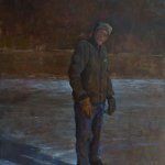 Michael Doyle, The Skater, Oil on Masonite, 42 x 30 inches