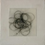 Betsy Eby, Small Tablet on Panel 4, Encaustic on Mounted Canvas, 10 x 10 inches
