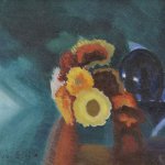 Joseph Stella (1880-1946), Flowers, Oil on canvas, 19 7/8 x 13 3/4 inches