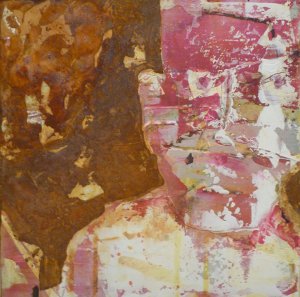 Vicki Vinton, Not Yet, 2012, Mixed media on wood panel, 12 x 12 inches