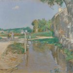 Childe Hassam, A Country Road, 1891 Pastel on paper 17 5/8 x 21 ¼ inches