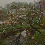 George W. Picknell, The Old Orchard Oil on canvas 25 x 31 ½ inches
