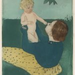Mary Cassatt, Under the Horse Chestnut Tree, 1896-97 Aquatint and Drypoint on paper 16 x 11 3/8 inches