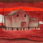 Oscar Bluemner, Red Waters, 1924 Watercolor and graphite on paper 9 ¼ x 12 ½ inches