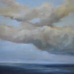 Caroline Adams, Sea V, 2018, Oil on canvas, 47 x 40 inches