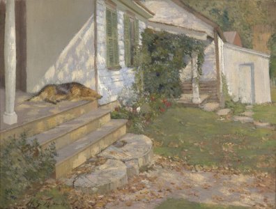 Henry Grinnell Thomson (1850 - 1937), Lazy Afternoon, c. 1915, oil on canvas, 18 1/2 x 24 inches