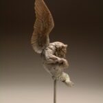 Julia Levitina, Acquiescence, Bronze, 20 ½ x 4 ½ x 4 ½ inches, Edition of 8