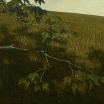 Francis Di Fronzo, Under the Spreading Chestnut Tree (Part 2), 2015, oil on panel, 24 x 72 inches