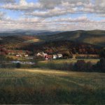 Timothy Barr, Vermont Landscape, oil on panel, 18 x 24 inches