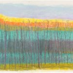 Wolf Kahn (b.1927), Bands and Layers, 2012, pastel on paper, 26 x 40 inches