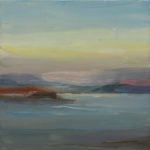 Christine Lafuente (b.1968), Sunset, Blue Hill Bay, 2018, Oil on linen, 12 x 12 inches