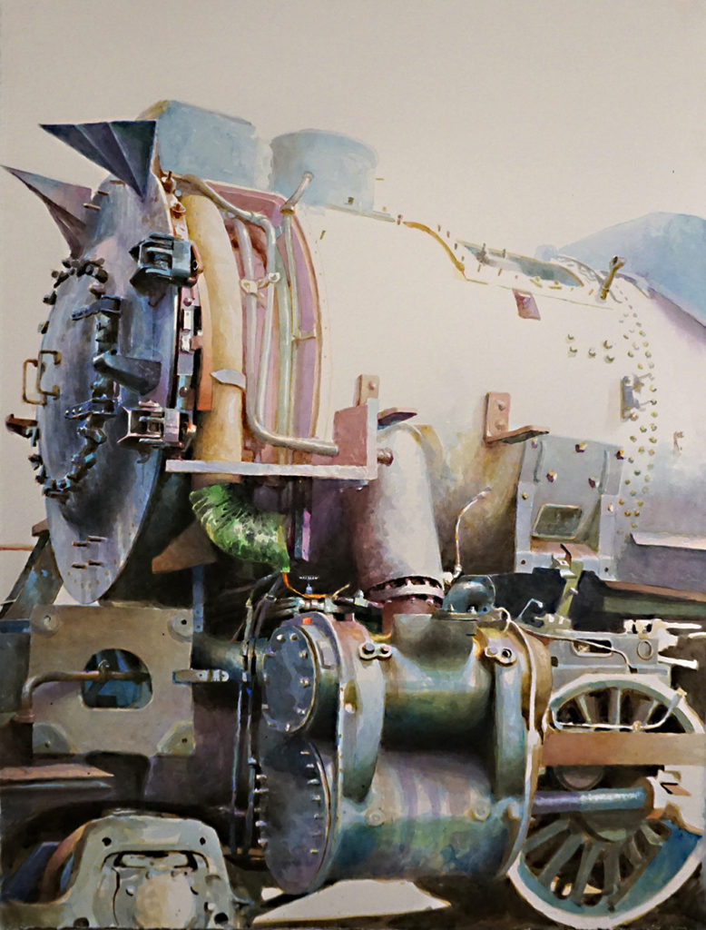 Drew Ernst, Kanawha Study, 2019, Watercolor, 30 x 22 inches