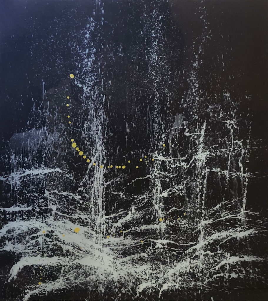 Pat Steir, Starry Night, 2000, Photogravure aquatint and pochoir, 28 7/8 x 25 3/8 inches, AP-9 of 10, Edition of 30