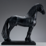 Andy Scott, Friesian Horse, Bronze, 17 ½ x 17 x 8 inches