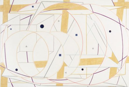 Al Held, 76-C11, 1976, Colored pencil on paper, 27 x 40 inches