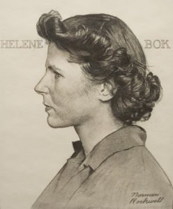 Norman Rockwell, Portrait of Helene Bok, c. 1944, Pencil on paper, 14 x 11 inches