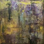 Vicki Vinton, Rain Canopy, 2020, Mixed media on canvas, 18 x 54 inches
