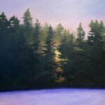 Greg Mort, Warm Forest Light, 2021, Oil, 33 x 34 inches