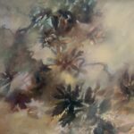 Jane Morris Pack, Flowery Branches, 2009, Oil on paper, 17 7/8 x 20 1/2 inches