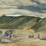 Charles Burchfield (1893-1967), November Plowing, 1928, Watercolor on paper, 18 x 33 inches