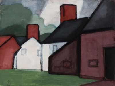 Oscar Bluemner (1867-1938), Untitled, c. 1914-1915, Watercolor on paper, 5 x 6 3/4 inches