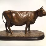 J. Clayton Bright, Neilson's Cow, Bronze, 15 x 5 ¾ x 9 inches, edition of 20