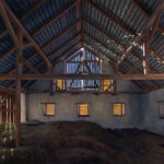 Timothy Barr, Hayloft (SOLD), 2022, Oil on panel, 24 x 40 inches
