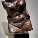 Joe Gitterman, Torso, Bronze Patinated, 17 x 11 x 4 inches