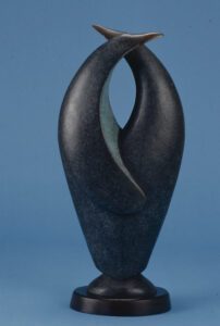 Charles Allmond, Reunion, 2000, Bronze, 21 x 9 ½ x 5 inches
