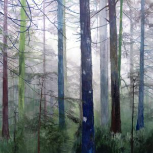 Steven Nederveen, Forest Retreat, Mixed Media, 48 x 48 inches