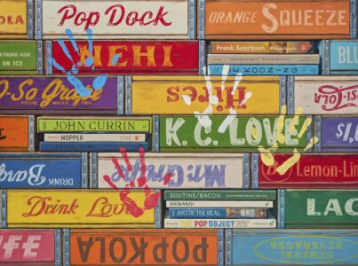 Robert C. Jackson, Pop and Art, Oil on linen, 30 x 40 inches