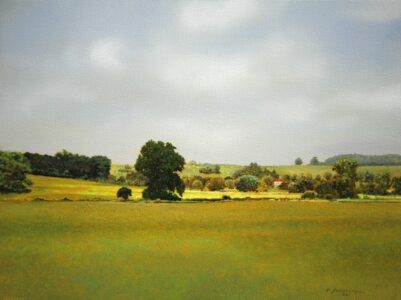 Peter Sculthorpe, From Wilson Rd., 2023, Oil on canvas, 9 x 12 inches