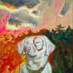 Jamie Wyeth, Kleberg: Sunrise, Monhegan, 2024, Watercolor, acrylic, charcoal and gouache on toned board, 23 ¾ x 18 inches