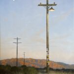 Francis Di Fronzo, Sentinels, Oil over watercolor and gouache on panel, 24 x 30 inches