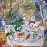 SOLD - Elizabeth Endres, Shells and Eggs, 2025, Oil on canvas, 40 x 36 inches